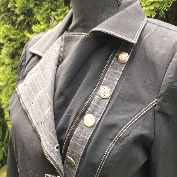 French Vintage style Blazer with silver buttons - Picture 5 of 6